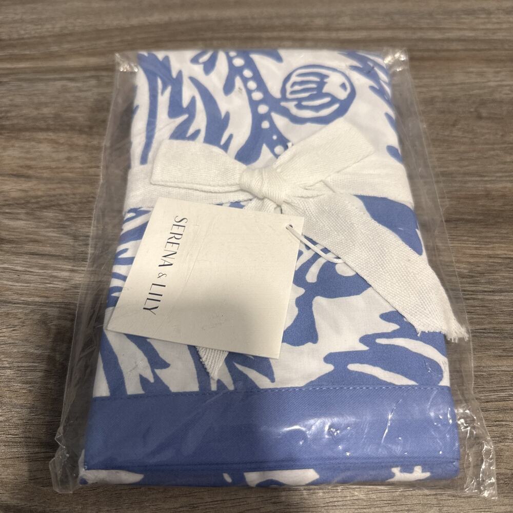 Serena & Lily Sicily Euro Pillow Sham -French Blue